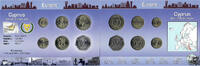 0,01 - 0,50 Pfund 1988 - 2004 KMS - Zypern