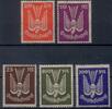 Deutsches Reich, Holztaube - Nr.263-267 ** -