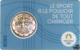 Frankreich 2 Euro 2 Euro 2023 - Frankreich Olympiade 2024 blau -