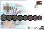 Griechenland 3,88 Euro Numisbrief Griechenland - Euro Kursmünzensatz -