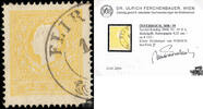 Österreich 1859 o - 2 Kreuzer - Freimarke, Kaiserkopf nach links, Type II. b, mit Attest: Dr. Ferchenbauer -