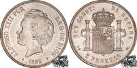 Spanien 5 Peseten 5 Pesetas 1892 PG-M, Spanien -