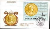 Albanien Albanien FDC 1991 - 200. Todestag Mozart -