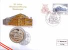 10 € Münze + 0,55 € Briefmarke Euro Numisbrief Österreich - 50 J. Wiedereröffnung Burgtheater -