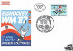 Österreich Österreich FDC 1987 - 5 S - Eishockey-Weltmeisterschaften-Wien 1987 -