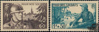 Frankreich Frankreich Satz ** 1940 - 1.40+1.10 Francs - Für unsere Soldaten -