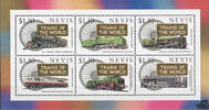 St. Kitts und Nevis Nevis 1997 ** - Lokomotiven aus aller Welt, Lok 2.8.2 „Mikado“ -