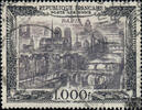Frankreich Frankreich o 1949 - 1000 Francs - Flugpostmarke, Stadtbilder -