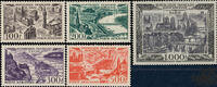 Frankreich Frankreich Satz ** 1949 - 2100 Francs - Flugpostmarken, Stadtbilder -