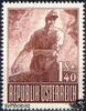 Österreich ** 1947 - Kriegsgefangene 1 Schilling + 40 Groschen -