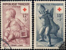 Frankreich Frankreich Satz o 1955 - 27+8 Francs - Rotes Kreuz -