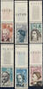 Frankreich Frankreich Satz ** 1962 - 1,80+0,70 Francs - Rotes Kreuz mit Leerfeld und Bogennummer -