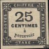 Frankreich Frankreich Portomarke * 1871 - 25 Centimes - Ziffernzeichnung -