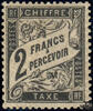 Frankreich Frankreich Portomarke * 1881 - 2 Franc - Neue Ziffernzeichnung -