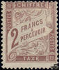 Frankreich Frankreich Portomarke * 1884 - 2 Franc - Neue Ziffernzeichnung in Farbänderung -