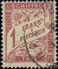 Frankreich Frankreich Portomarke o 1893 - 1 Franc - Neue Ziffernzeichnung in geänderten Farben -