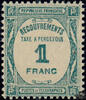 Frankreich Frankreich Portomarke ** 1931 - 1 Franc - Postauftragsmarken -