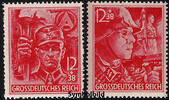 Deutschland 12+38 Pfennig **1945, SA - SS -