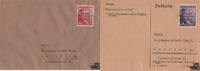 3. Reich - 2 Belege 54. Geburtstag von Adolf Hitler -
