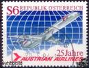 Österreich Österreich o 1983 - 6 S - 25 Jahre Austrian Airlines -