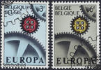 Belgien Belgien 1967 o - EUROPA, Zahnräder -