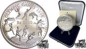 2500 Rupees 2500 Rupien 1995 - Zehnkampf, Olympiade 1996 in Atlanta, 5 Unzen Silber -