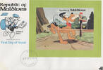 Unbekannt Malediven 1979 FDC - Disneyblock, Pluto -