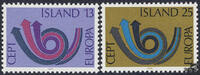 Island Island 1973 ** - EUROPA, Posthorn -