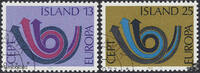 Island Island 1973 o - EUROPA, Posthorn -