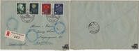 Deutschland Schweiz - Pro Juventute Satzbrief mit 4 Marken 1947 -