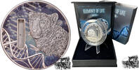 Kongo 2000 France 2000 Francs 2014 - Gepard (Cheetah) Elements of Life, DNA phial -