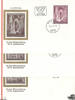 Österreich Österreich FDC 1977 - 2,50 S - 25 Jahre Wiedereröffnung des Stephansdoms (Stephansdom-Detailbilder) - Satz (3 W.) -