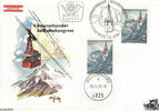 Österreich Österreich FDC 1975 - 2 S - 4. Inter. Seilbahnkongress - Kombination - Gosauschmied und Wien -