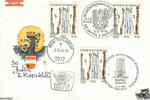 Österreich Österreich FDC 1975 - 2 S - 30 Jahre Zweite Republik - Kombination - 1010 Wien, 1150 Wien, 1017 Wien-Parlament -