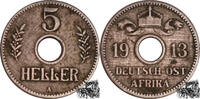 Deutschland 5 Heller 5 Heller 1913 A - Deutsch Ostafrika -