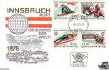 Österreich Österreich FDC 1975 - 12. Olympischen Winterspiele Innsbruck - Satz (4 W.) -