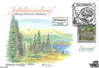 Österreich FDC 2001 - 7 S Volksbrauchtum und volkskundliche Kostbarkeiten - E.-SStp. Jubiläumsbrief nummeriert (Aufl.: 1000 Stk. -