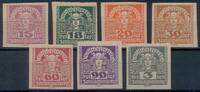 Österreich Zeitungsmarken Merkurkopf 1920 - Nr.301y-311y ** -