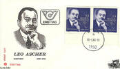 Österreich Österreich FDC 1980 - 3 S - 100. Geburtstag von Leo Ascher - Kombination -