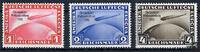 Deutsches Reich 1933 *, Chicago-Flug - 1, 2 und 4 Reichsmark -