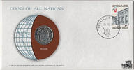 Belgien Numisbrief - Belgien, Coin of all Nations -