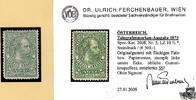 Österreich Telegrafenmarke 1873 * - 40 Kreuzer - Kaiser Franz Joseph - Nr. 5, Steindruck -