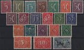 Deutsches Reich 1922 **, Inflationsausgabe Wz. Waffeln, Nr.177-186 ** -