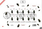 Österreich 2024 Klbg. FDC - 10 x € 1,20 - Käfer, Crabus nodulosus -