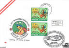 Österreich FDC 2001 - 7 S - 7. IVV Wanderolympiade - E.-K. SStp. 6100 Seefeld und OT.Stp. 6105 Leutasch -