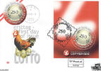 Österreich 2002 FDC - 0,87 € 250 Jahre Zahlenlotto in Österreich - E.-K. SStp. 1150 Wien und OT.Stp. 1038 Wien -