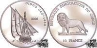 Kongo 10 Francs 10 Francs 2000 - Segelschiff Diogo Cao 1782 -