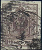 Österreich 1850 o - 30 Centesimi Handpapier - Nr.4 H I b - tiefdunkelbraun -