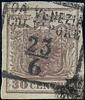 Österreich 1850 o - 30 Centesimi Handpapier - Nr.4 H I a - braun -