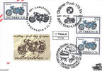 Österreich 2002 FDC - 0,58 € Motorräder - E.-K. SStp. 1150 Wien, 8041 Graz und 3550 Langenlois -